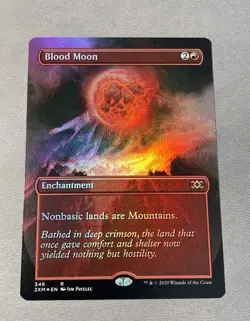 Blood Moon (Borderless) #346 (Foil) (NM) Double Masters 2XM Magic MTG - Image 1