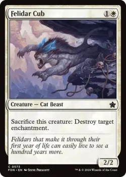 Felidar Cub - Near Mint MTG Foundations - Image 1