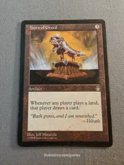 MTG Stronghold Horn of Greed Magic The Gathering Rare - Image 1