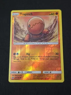 Trapinch 108/236 Sun & Moon Cosmic Eclipse Reverse Holo 2019 Pokemon TCG NM - Image 1