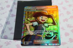 Pokemon Breeder (Full Art) 73/73 Shining Legends Holo Ultra Rare Pokemon TCG -NM - Image 1