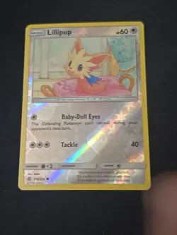Lillipup 174/236 Sun & Moon Cosmic Eclipse Reverse Holo 2019 Pokemon TCG NM - Image 1