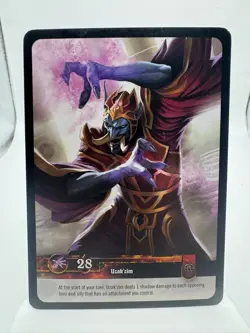 World of Warcraft TCG Elements Foil Hero Uzak'zim - Image 2