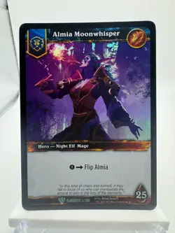 World of Warcraft TCG Elements Foil Hero Almia Moonwhisper - Image 1