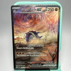 Pokemon Card Great Tusk ex 246/198 Scarlet & Violet Special Illustration Rare NM - Image 1