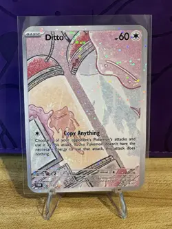 Pokemon Parody Cards by Tiredbutwoke Ditto Holographic Card - Image 1