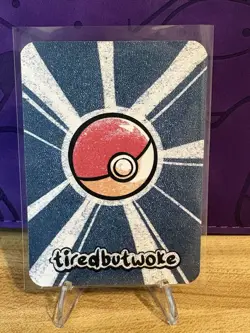Pokemon Parody Cards by Tiredbutwoke Ditto Holographic Card - Image 2