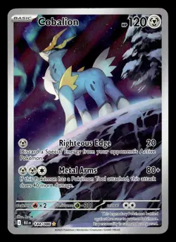 Cobalion 144/086 Illustration Rare Holo Black Bolt Pokemon Card - Image 2