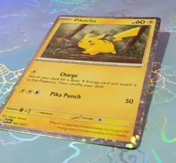 Pikachu 002/015 M24 McDonald's Pokemon Card MINT (Fresh Pull 2026) + Holo Bleed - Image 3