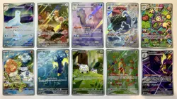 Huge High $$ 10 Card English Pokemon Illustration Rare Lot! Castform, Shuckle ++ - Image 1