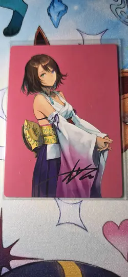 Yuna, Hope of Spira (48/53) - Gold Stamped Signature NM (Art Card) [Magic MTG] - Image 1