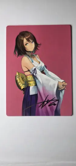 Yuna, Hope of Spira (48/53) - Gold Stamped Signature NM (Art Card) [Magic MTG] - Image 2