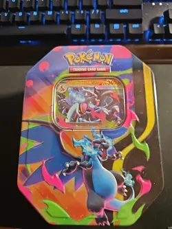 Pokemon Mega Charizard Tin Deck Foil Promo Booster Packs Code Card X Y Sealed - Image 1