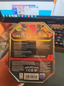 Pokemon Mega Charizard Tin Deck Foil Promo Booster Packs Code Card X Y Sealed - Image 2