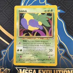 Pokemon Card Oddish 68/111 Neo Genesis Common D1 - Image 1