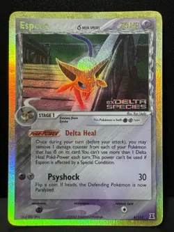 Espeon 4/113 RS Delta Species Rare Reverse Holo Pokemon Card HP - Image 1