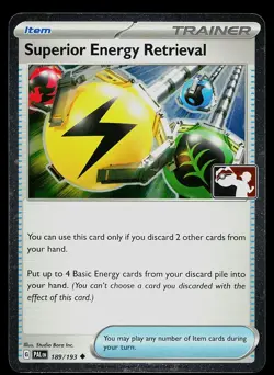 Pokemon Card - Superior Energy Retrieval Prize Pack Series Holo 189/193 - Image 1