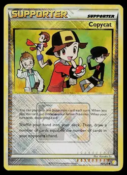 Pokemon Card - Copycat (League Promo) Crosshatch 90/123 Holo Reverse Holo Promo - Image 1