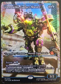 Donatello, Gadget Master Showcase Foil Teenage Mutant Ninja Turtle Playtest Card - Image 1