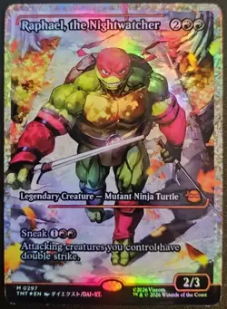 Raphael, the Nightwatcher (Showcase Foil) Teenage Mutant Ninja Playtest Card - Image 1