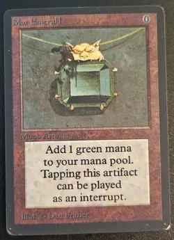 Mox Emerald Alpha Edition Regular Playtest Card - Image 1