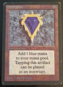 Mox Sapphire Alpha Edition Regular Playtest Card - Image 1