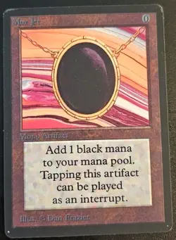 Mox Jet Alpha Edition Regular Playtest Card - Image 1