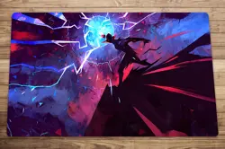Shock Trading Card Game MTG Playmat TCG CCG Mat Free Bag - Image 1