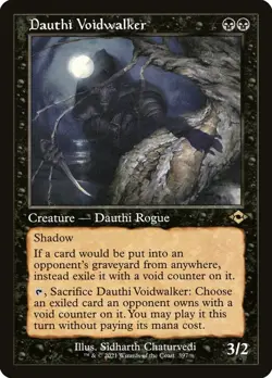 MTG DAUTHI VOIDWALKER FOIL EXC - SOLCAVUOTO DAUTHI - MH2 X EN - MAGIC - Image 1