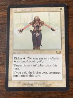 MtG - Orim's Chant - 11/143 - Planeshift - Rare - Instant - Image 1