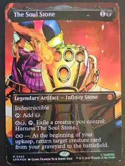 The Soul Stone (Borderless) Marvel's Spider-Man Foil Playtest Card - Image 1