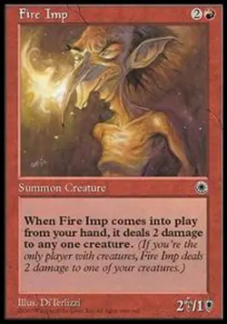 MRM ENGLISH Diablotin de feu - Fire Imp MTG magic POR - Image 1