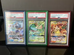 PSA 10 & 9 Sequential Cert Venusaur Charizard Blastoise Remix Bout Pokemon SM11A - Image 1