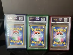 PSA 10 & 9 Sequential Cert Venusaur Charizard Blastoise Remix Bout Pokemon SM11A - Image 2
