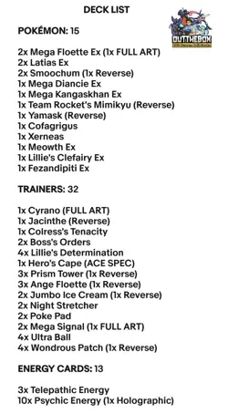 Mega Floette Ex & Mega Diancie Ex Pokemon TCG - OutTheBoxTCG Custom Meta Decks - Image 2