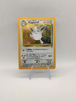 Pokemon Wigglytuff 19/130 Base Set 2 Holo Rare Vintage WOTC 1999 LP Holo Card - Image 1