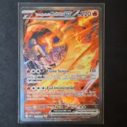 Pokemon Team Rocket's Moltres ex 229/182 Destined Rivals SIR - Image 1
