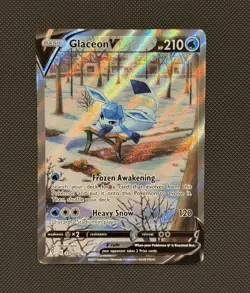 Pokemon Glaceon V Alt Full Art Holo Ultra Rare Evolving Skies 175/203 - Image 1