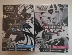 Pokemon Black Bolt White Flare Booster Bundle Lot Set of 2 English Sealed New - Image 1