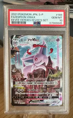 Espeon VMAX 189/S-P Pokemon Japanese Promo PSA 10 - Image 1