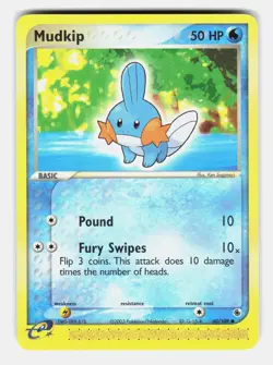 Mudkip 60/109 Common Ruby & Sapphire Moderately Played - Image 1