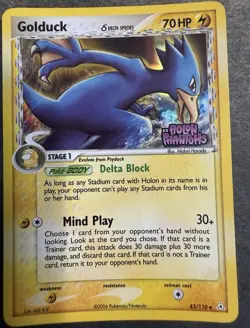 Pokemon TCG Golduck Delta Species 43/110 Holon Phantoms Reverse Holo 2006 - Image 1