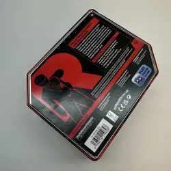 Pokemon TCG Team Rocket Mewtwo ex EMPTY Tin Metal Case Red Black - Image 2