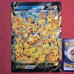 Pokemon Celebrations: Pikachu V Union SWSH139 140 141 142 Jumbo Texture Error - Image 1