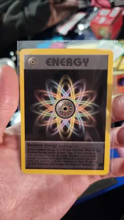 Pokemon Vintage Team Rocket Rainbow Energy Non Holo Rare - Image 1