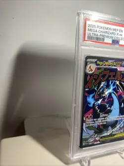 2025 Pokemon MEP EN Ultra Premium UPC #023 Mega Charizard X ex PSA 8 - Image 2