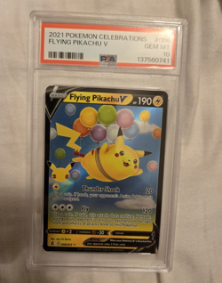 Pokemon Flying Pikachu V 006/025 Celebrations Holo English 2021 PSA 10 - Image 1