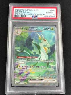 Pokemon 2025 Serperior EX 164/086 PSA 10 - Image 1