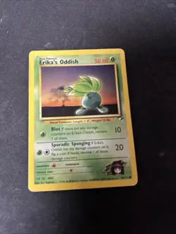 Pokemon TCG Erika's Oddish Gym Heroes 78/132 Regular Unlimited - Image 1