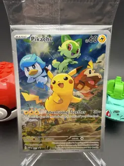 Pokemon TCG Pikachu SVP 027 Paldea Evolved Black Star Promo New Sealed - Image 1